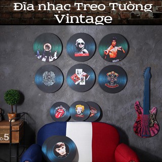 Đĩa Gỗ Trang Trí Treo tường - Vintage