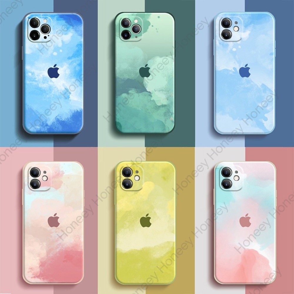 Ốp điện thoại màu nước cho Iphone 12 11 Pro Max X Xs Max Xr 8 7 Plus | BigBuy360 - bigbuy360.vn