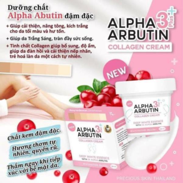 Kem Collagen Dưỡng Trắng Da Body ALPHA ARBUTIN 3+ Thái Lan