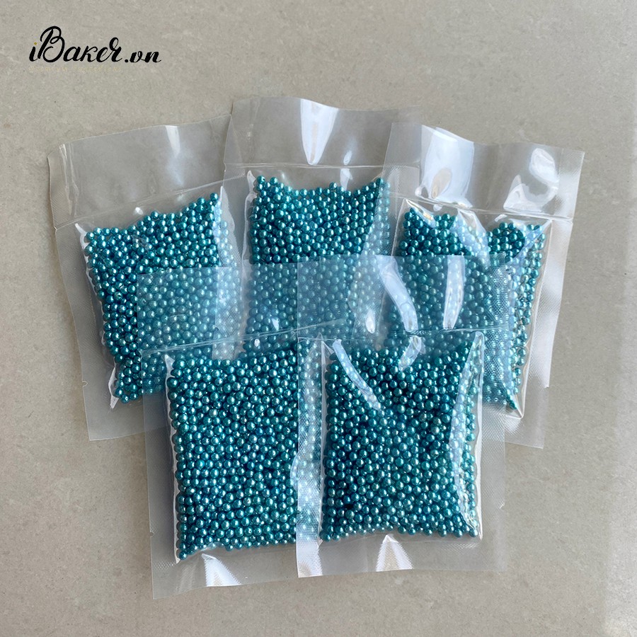 Hạt đường màu trang trí Wemer 50g - Màu Xanh Biển