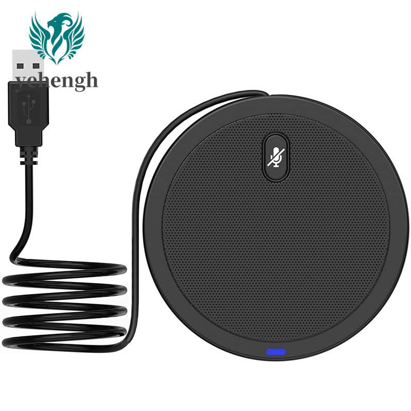 USB Conference Microphone, 360 degree Omnidirectional Condenser Mic