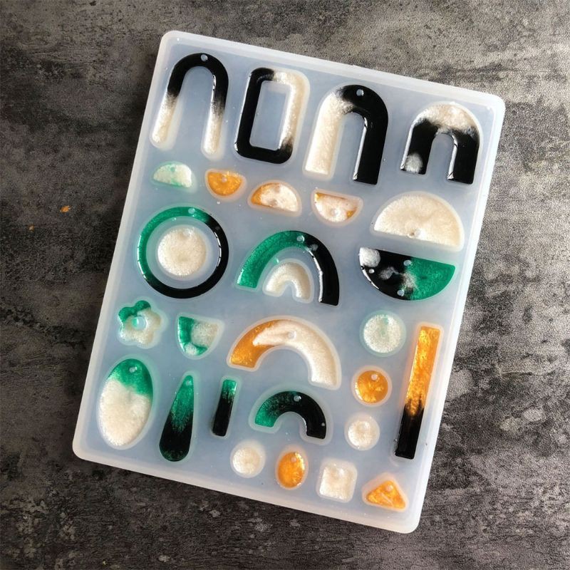 Khuôn Nhựa Resin Tạo Hình Bông Tai Phong Cách Bohemian