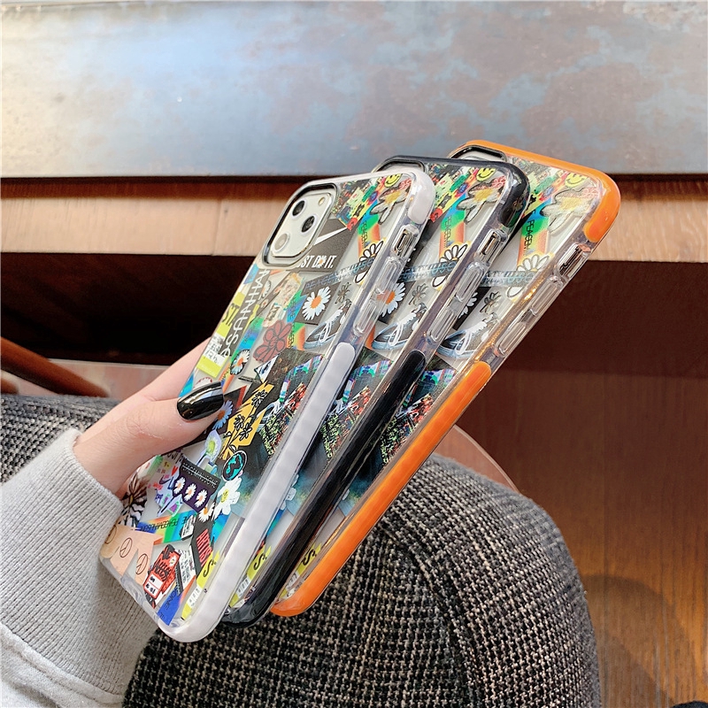 Ốp điện thoại mềm trong suốt in họa tiết chống rơi cho Iphone 11 11pro Max 7 8 8plus XR XS MAX