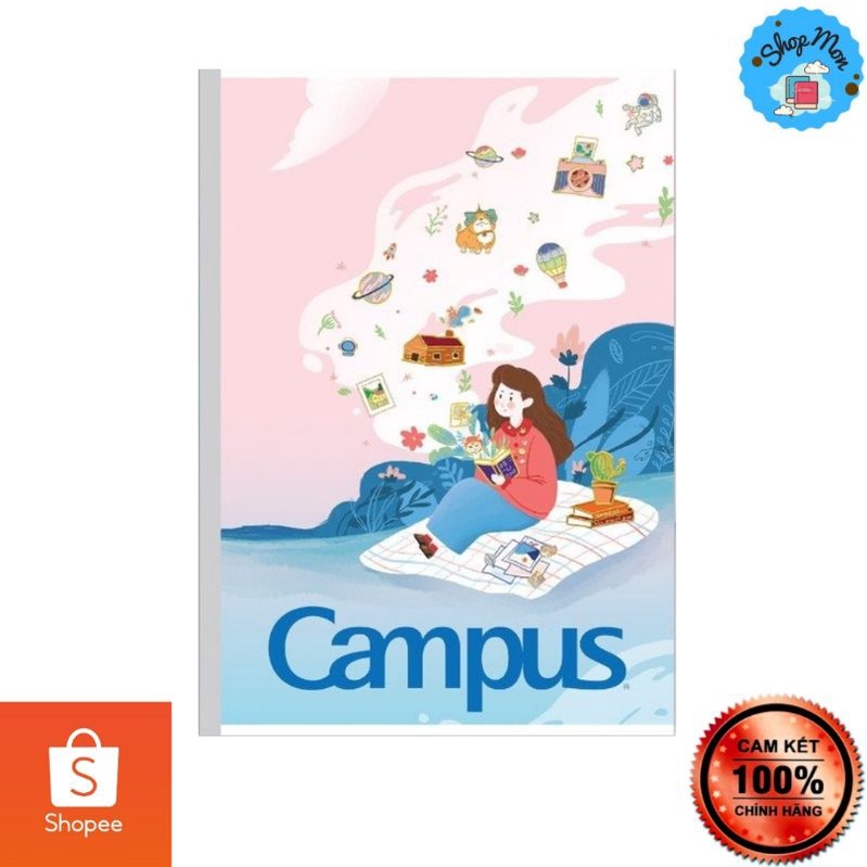 [Mã LIFEBOOK2 giảm 10% đơn 0Đ] Vở kẻ ngang 80 trang Picnic CAMPUS Cưng xỉu