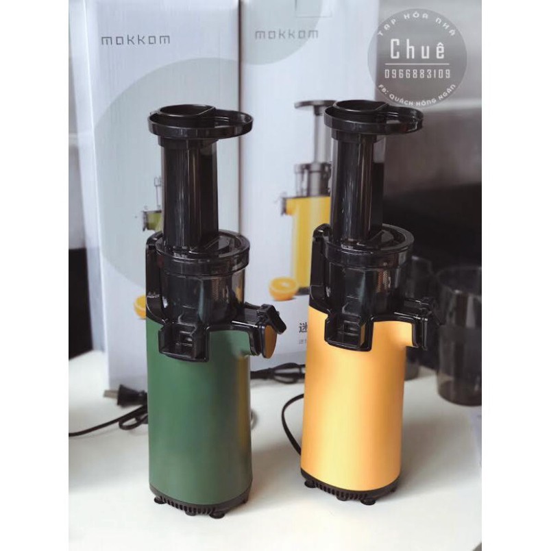 MÁY ÉP CHẬM TRÁI CÂY HOA QUẢ MOKKOM NỘI ĐỊA TRUNG NHỎ GỌN ÉP KIỆT BÃ THÁO LẮP DỄ DÀNG {BẢO HÀNH 06 THÁNG]