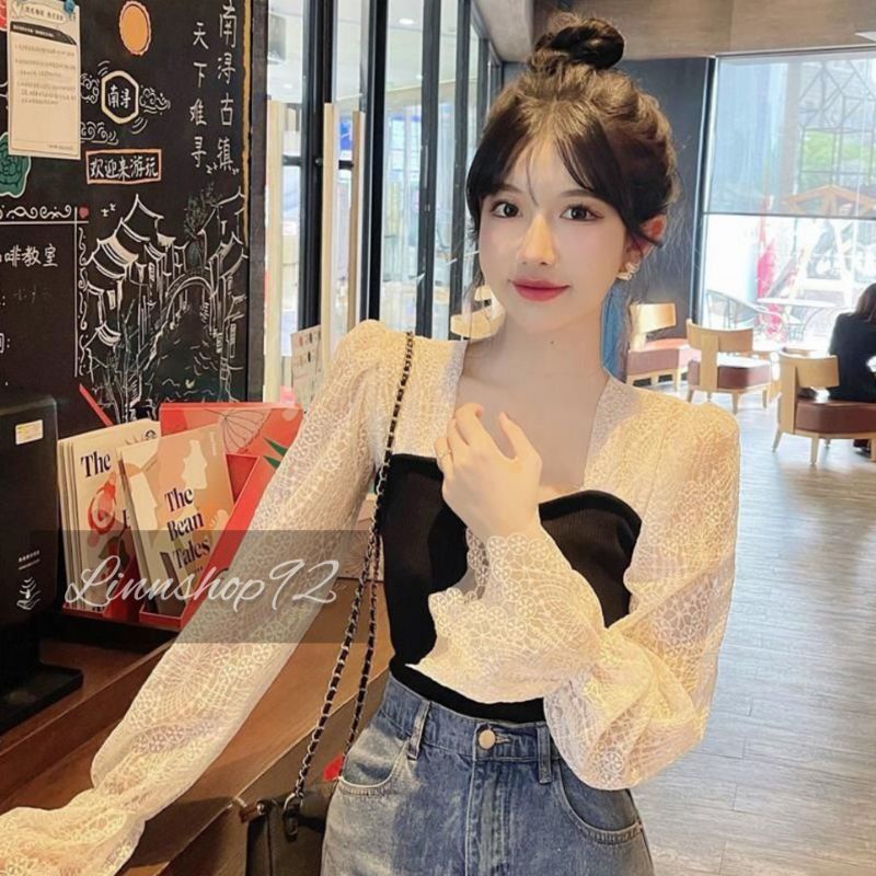 Áo Tay Ren Cúp Ngực