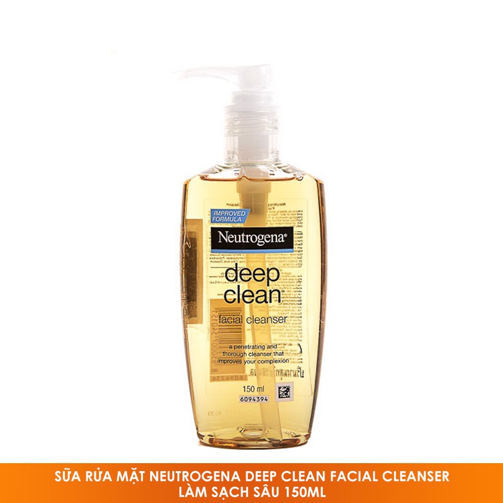 Sữa Rửa Mặt Làm Sạch Sâu Dạng Neutrogena Gel Facial Cleanser Deep Clean 150ml | BigBuy360 - bigbuy360.vn