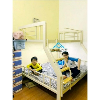 Giường sắt hai tầng hộp 4x8 sắt dày CAO CẤP nhiều kích thước