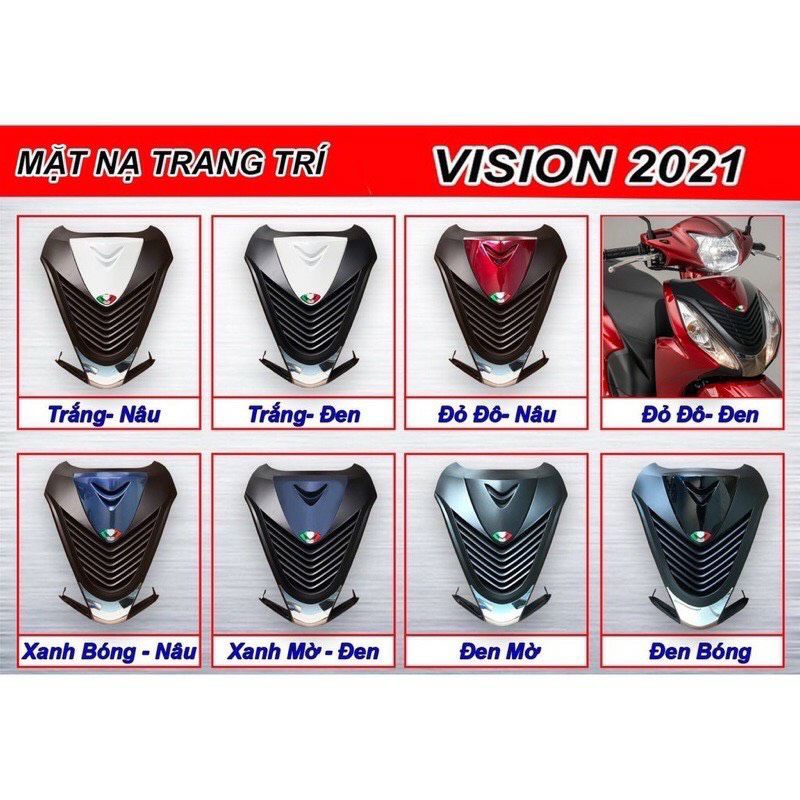 mặt nạ vision 2021 2022 kiểu ý các màu đời mới nhất