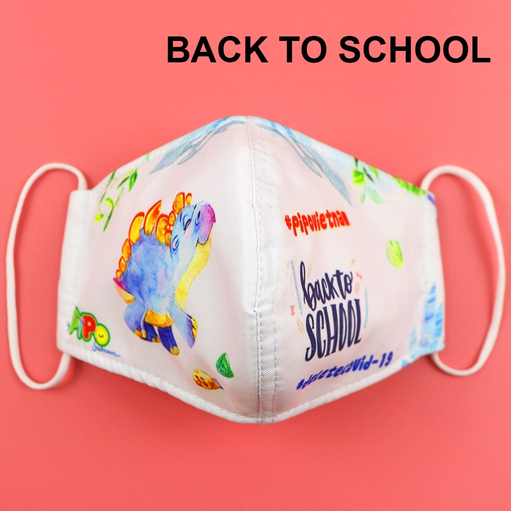 Combo 6 khẩu trang vải PiPoVietnam bảo vệ bé trong mùa dịch căng thẳng