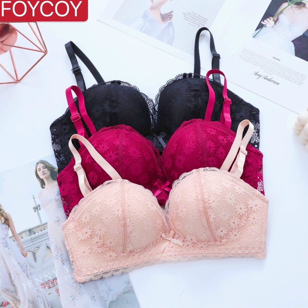 ÁO LÓT SU PHA REN HOA CÚC KHÔNG GỌNG ĐỆM BÀN TAY NÂNG NGỰC VANVENE A245 | BigBuy360 - bigbuy360.vn