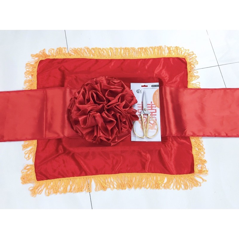 Vải Đỏ Cắt Băng Khai Trương, Khánh Thành, Động Thổ