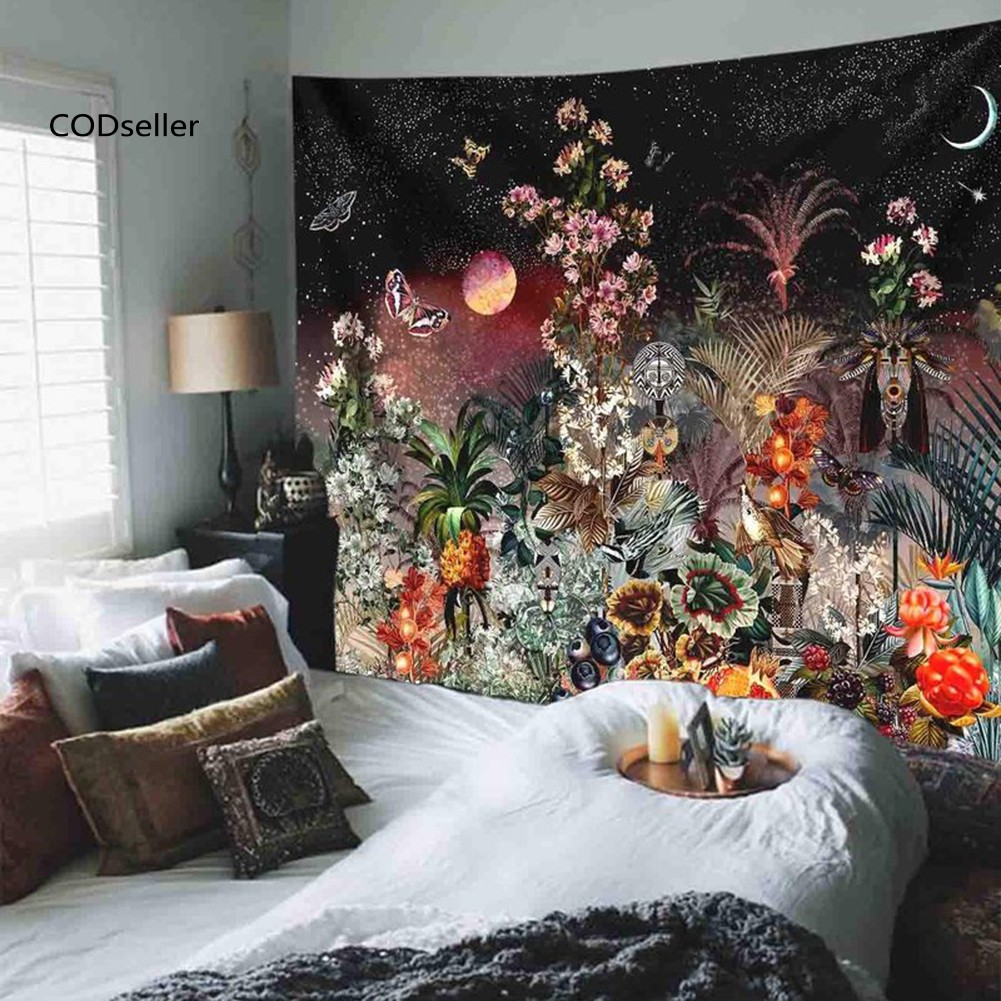 Thảm Treo Tường Họa Tiết Trăng Và Sao Trang Trí Nội Thất