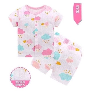 Combo 4 bộ cotton giấy cho bé