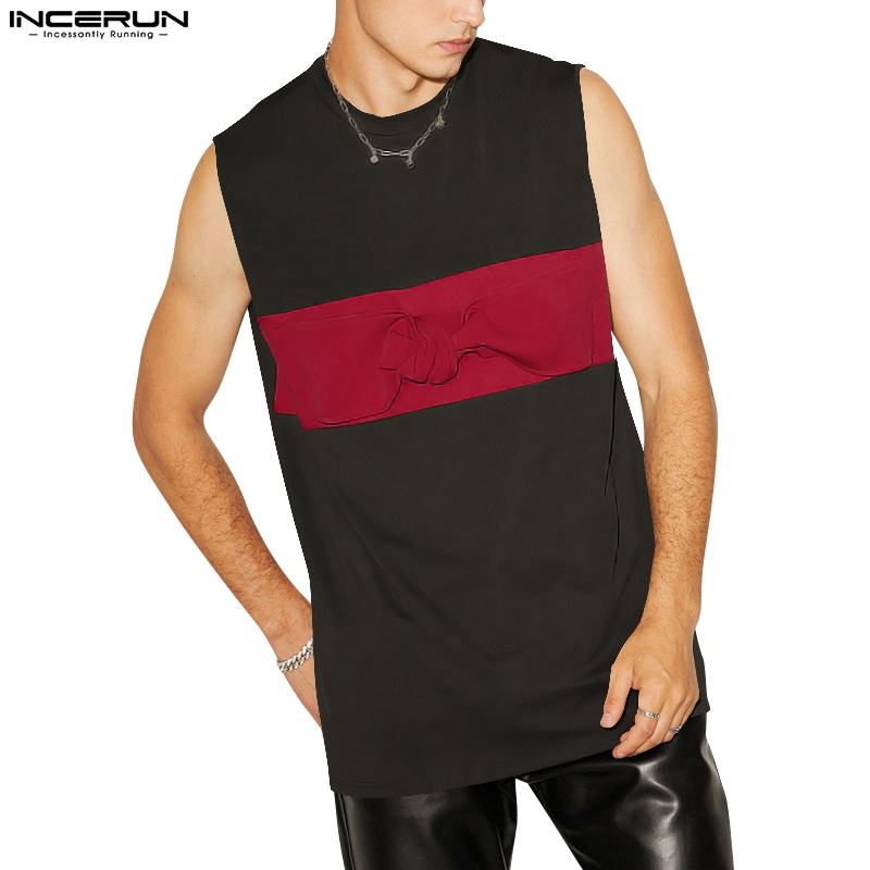 INCERUN Áo Thun Ba Lỗ Thời Trang Dành Cho Nam