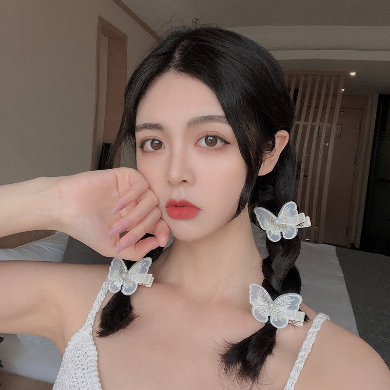 Kẹp Tóc Hình Nơ Đính Ngọc Trai Xinh Xắn Cho Nữ