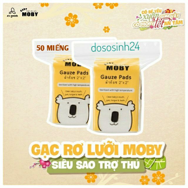 Moby - Gạc rơ lưỡi Baby Moby