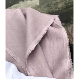 vải linen tưng premium màu hồng ruốc nhạt!