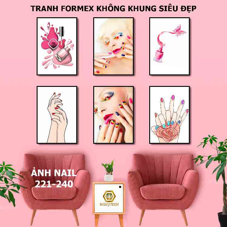 [Không khung] Các mẫu Tranh Setup Tiệm Nail Cực Đẹp - Loại Không Khung Giá Tốt | 221-240