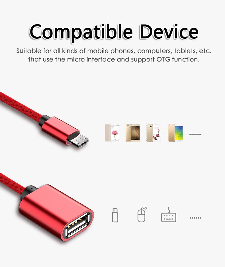 Dây Cáp Chuyển Đổi Usb Type-C / Micro Usb Otg Đa Năng