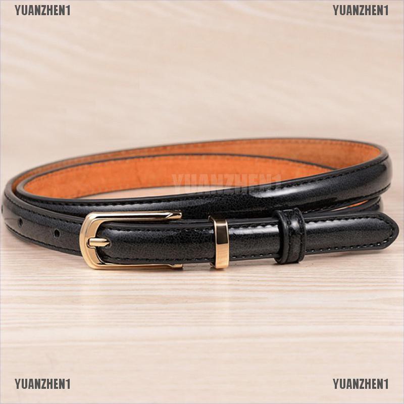 Thắt Lưng Da PU Mỏng Màu Trơn YUANZHEN1 [Yuanzhen] Cho Nữ