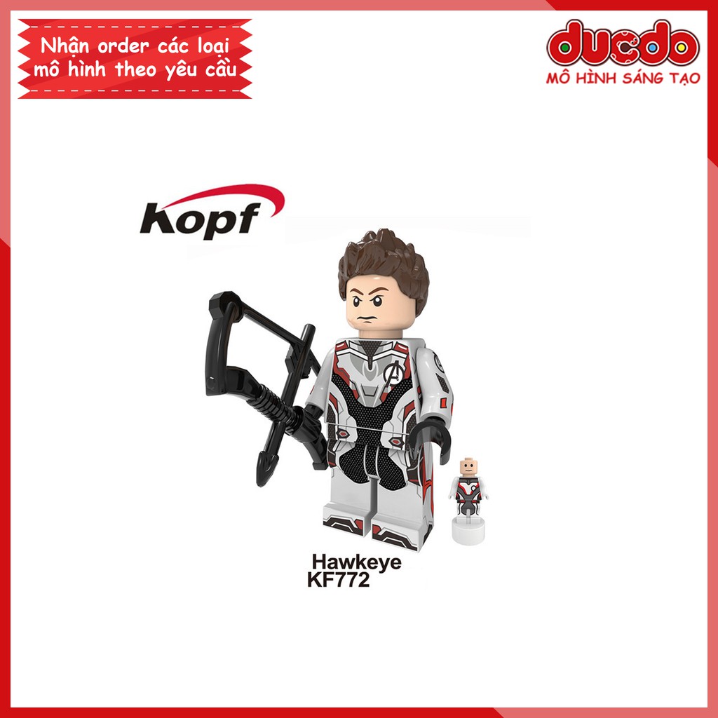 Minifigures biệt đội Avenger End Game full đồ Quantum - Đồ chơi Lắp ghép Xếp hình Mô hình Mini Iron Man KF 6076