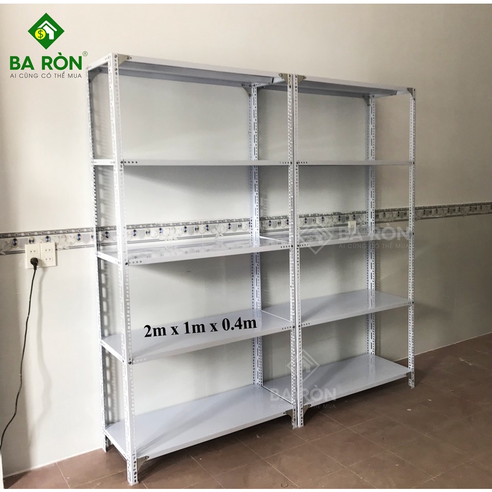 Kệ Sắt Để Hàng Đa Năng Dài 0,6m x Rộng 0,3m Cao 1m, 1,2m, 1,5m, 2m - 3,4,5 Tầng Lắp Ghép -