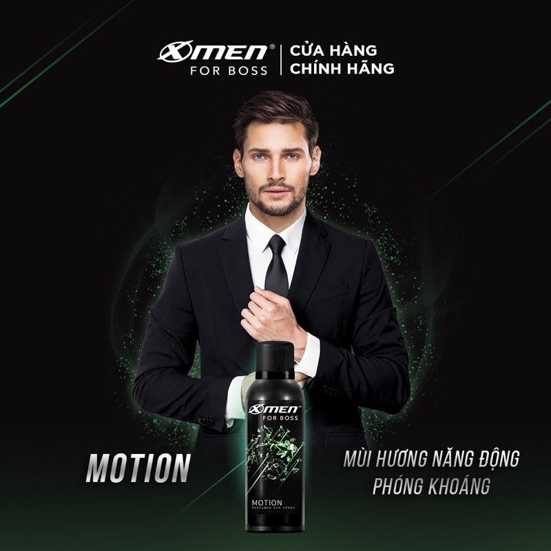 Xịt khử mùi X-Men for Boss 150ml Intense , Luxury , Motion , Legend hương nước hoa -  Xmen đàn ông đích thực