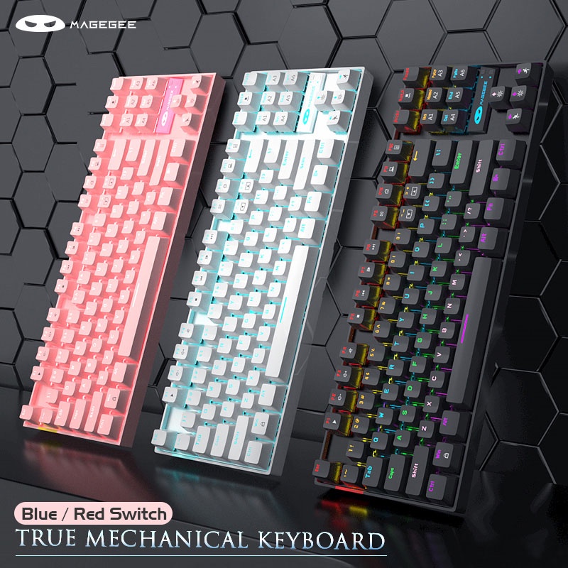 Bàn Phím Cơ Gaming Có Dây Magegee MK-STAR 87 Phím Cho Laptop / Windows / Pc