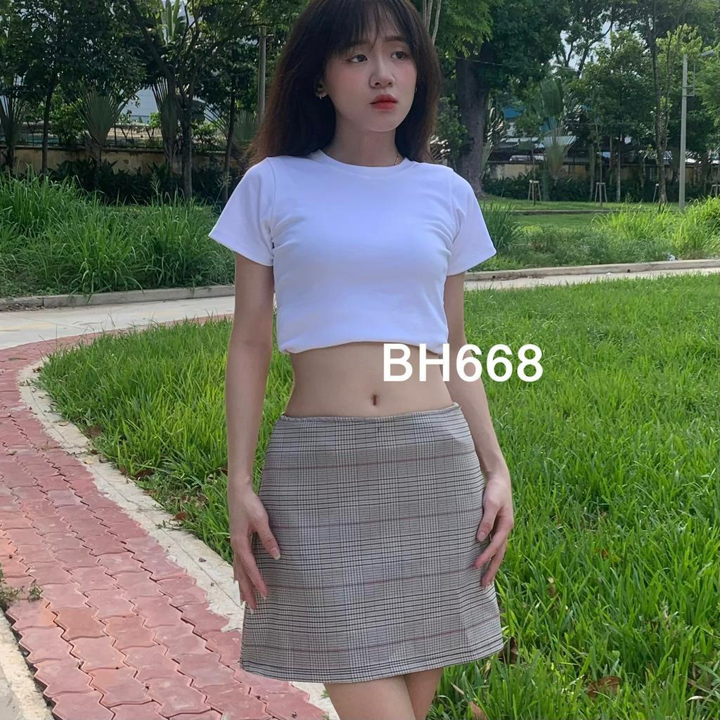 Chân váy caro skirt 3 màu có quần trong