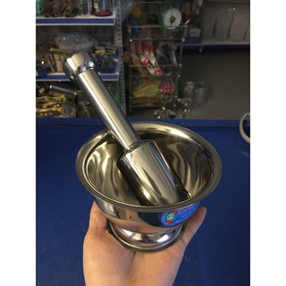 Bộ cối chày inox
