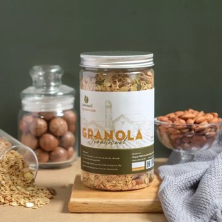 Ngũ cốc Granola ăn kiêng siêu hạt TANU NUTS, ngũ cốc Granola không đường