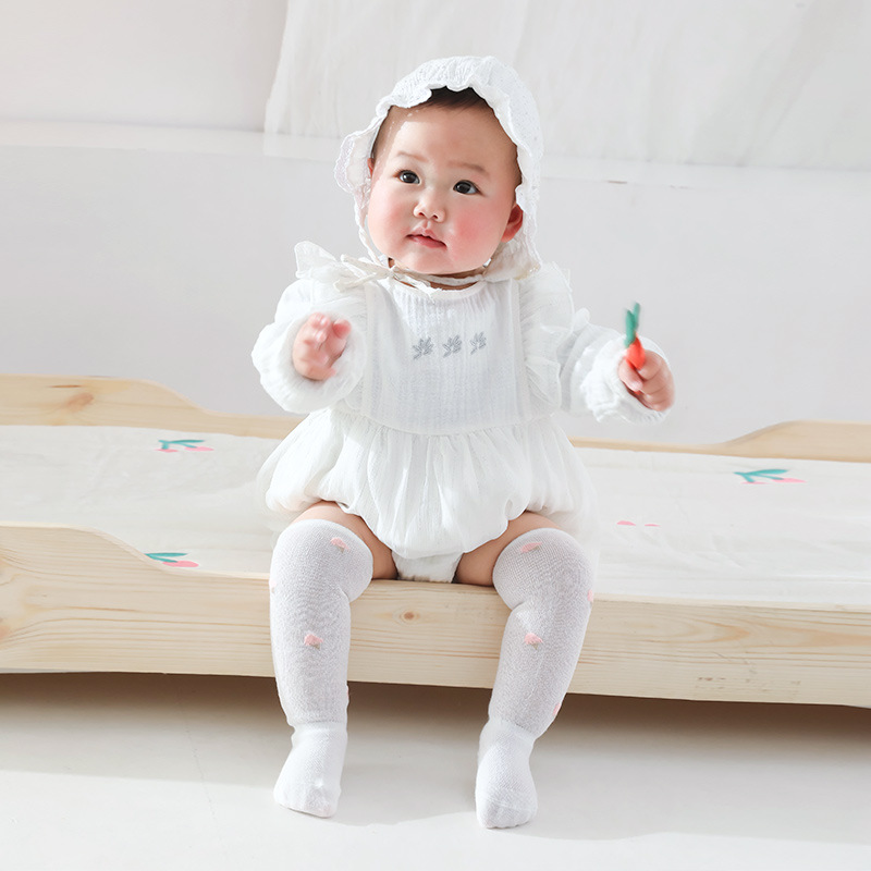 Vớ KOKOROCARE SG-01 S/M cho bé 0-3 tuổi in họa tiết trái cây chống muỗi chất liệu cotton mỏng