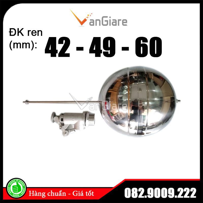 Van phao cơ inox 304 phi 42 49 60 - van phao chống tràn nước