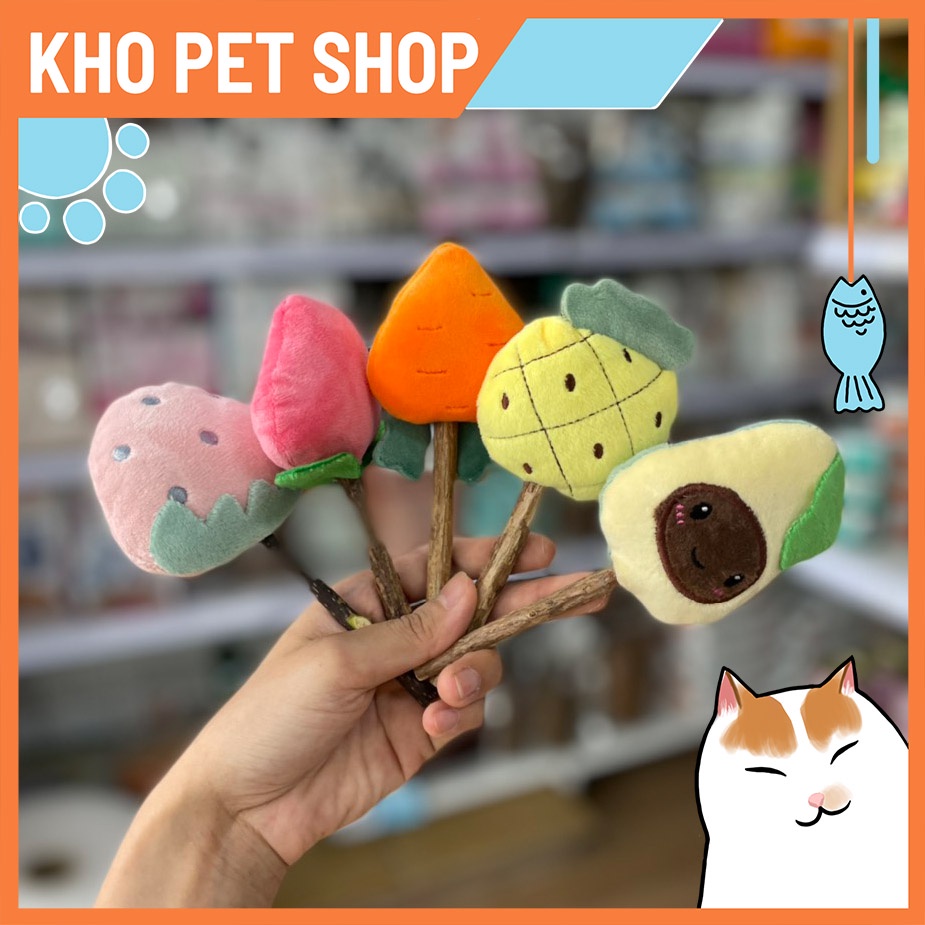 Đồ chơi catnip que bông cho mèo