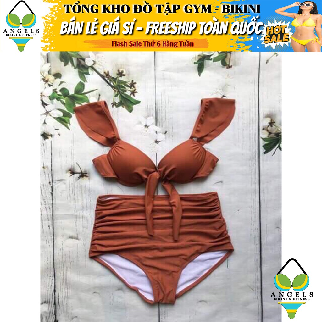 Bikini Bộ Đồ Bơi Hai Mảnh Cánh Tiên Quần Cạp Cao Freesize BHV025 [ Giá Sỉ ] | BigBuy360 - bigbuy360.vn