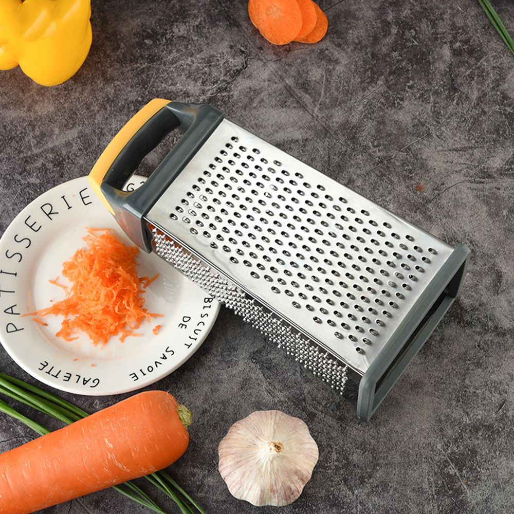 Dụng cụ bào rau củ quả bằng thép không gỉ 4 mặt có tay cầm tiện lợi cho nhà bếp