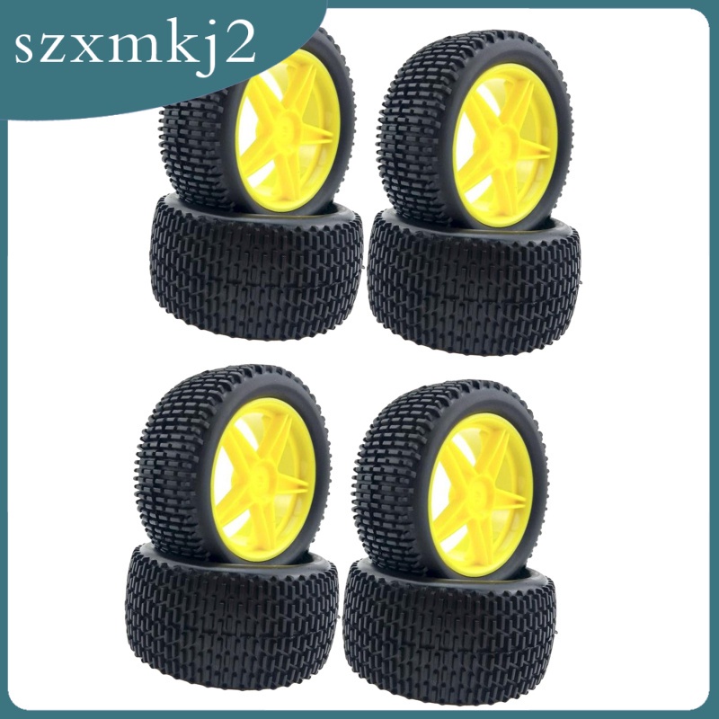 Set 4 Bánh Xe Cao Su Cho Xe Điều Khiển Từ Xa HPI HSP 94107 / 94166 / 94106 Tỉ Lệ 1: 10