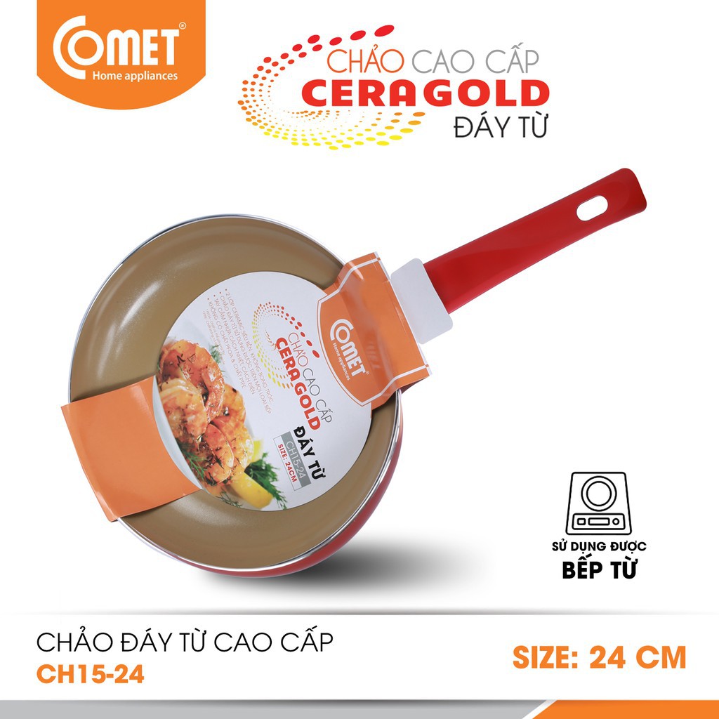 Combo 2 chảo đáy từ Ceragold COMET - CH15-24&CH25-26