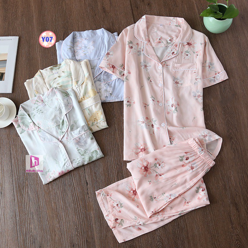 [Mã WASKT304 giảm 15% tối đa 30K đơn 99K] Pijama Lanh Lụa mềm mát Y07