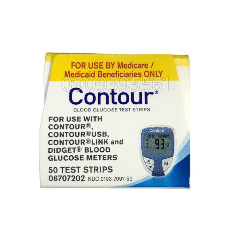 Que thử đường huyết Contour Hộp 50 que