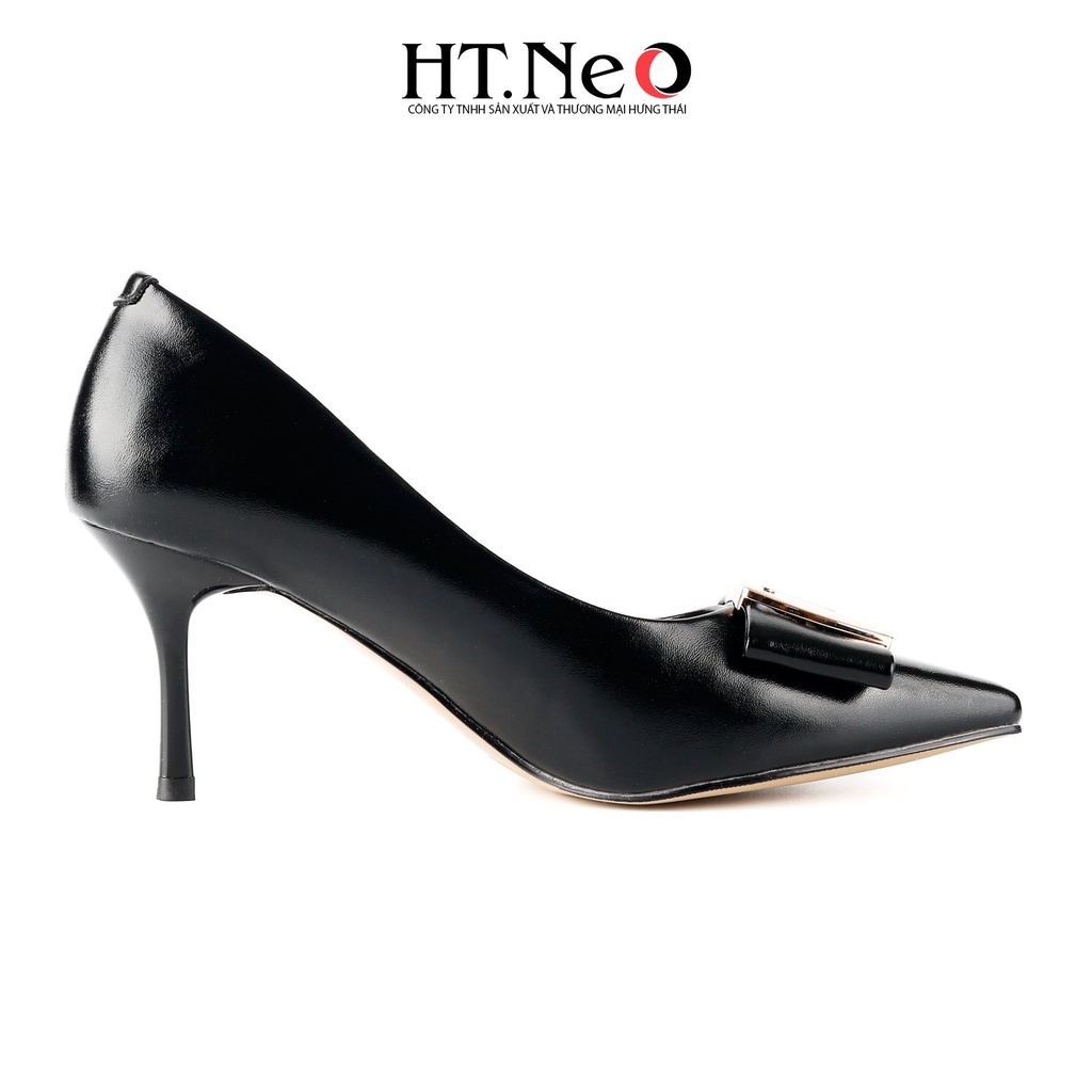 Giày cao gót HT.NEO Thiết kế da mềm mại, đế cao 9 cm, cùng khuy bắt mắt CS247