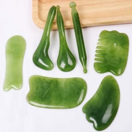 Bộ Dụng Cụ Ấn Huyệt Cạo, Gió 7 Món Dùng Trong - Gội Đầu Dưỡng Sinh SPA