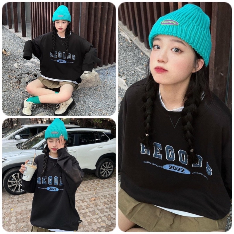 Áo Nỉ  Sweater REGODS [FREESHIP] áo Nỉ form rộng Ulzzang
