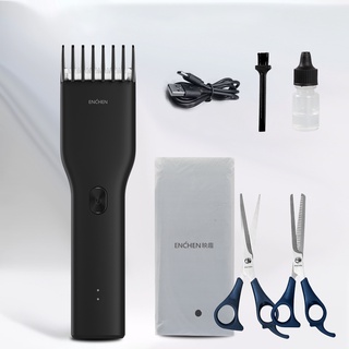 (Hàng Mới Về)máy cắt tóc, Tông Đơ Hớt Tóc Xiaomi Enchen Tăng Cường Sức Khỏe Sạc Usb có bộ kéo [Now-Grap]