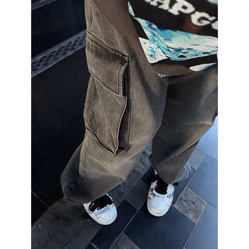 Quần bò jeans ống rộng túi hộp dáng jogger eo chun form rộng oversize siêu chất ❤️