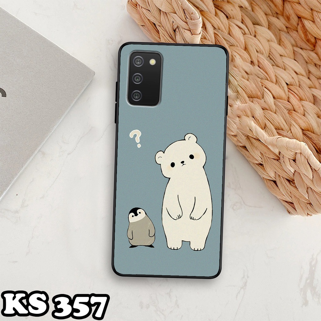 Ốp lưng Samsung A03 - Samsung A03s - Samsung A03 Core - Ốp in hình Cat&amp;Bear đáng yêu - Chất liệu TPU siêu bền