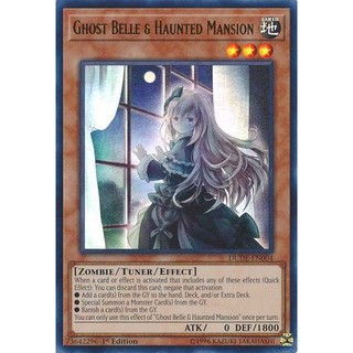 [ Zare Yugioh ] Lá bài thẻ bài DUDE -EN004 - Ghost Belle & Haunted Mansion - Ultra Rare