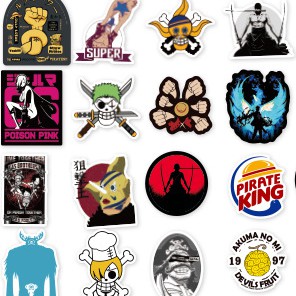 Combo 100 Sticker Hình One Piece