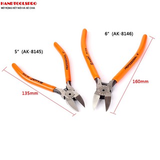 Kềm cắt nhựa mỏ nghiêng cao cấp 5"- 6" asaki ak-8146